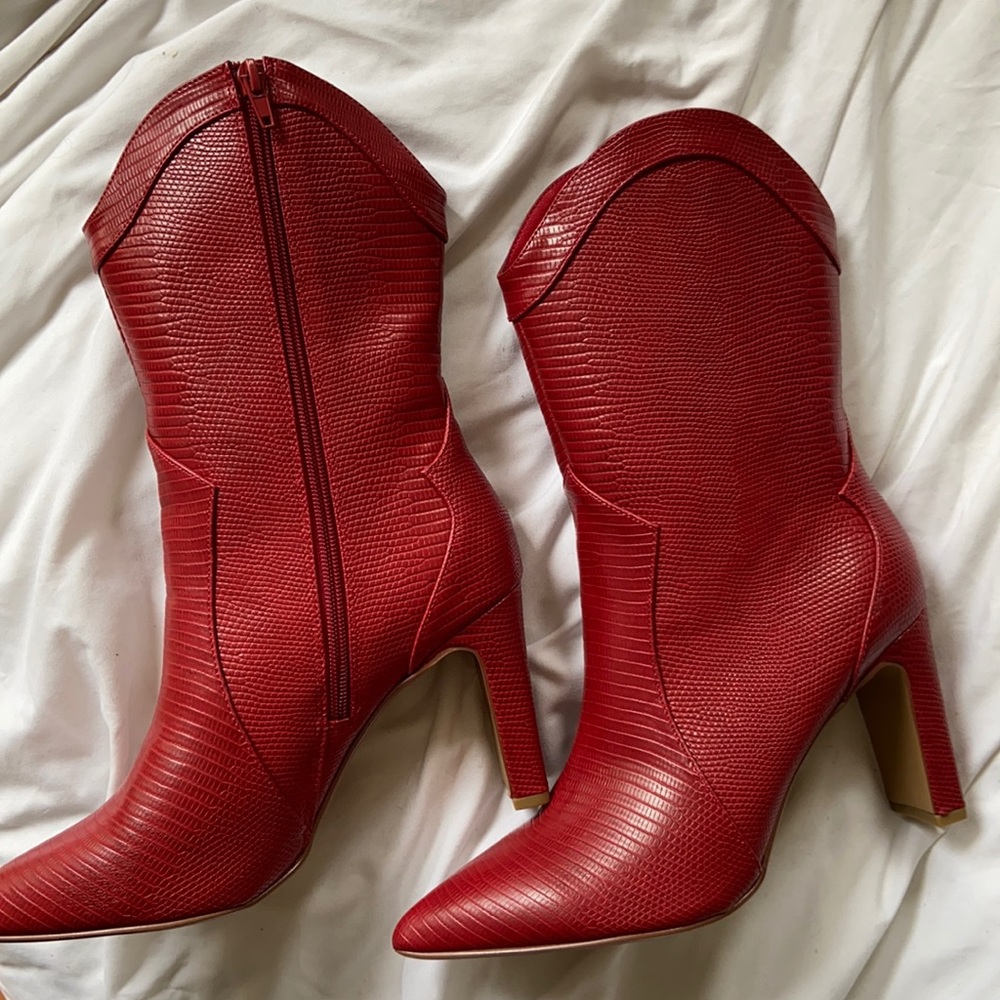Red Chinese Laundry Cowboy boots